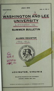 Cover of: Alumni register.