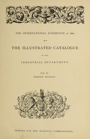 Cover of: Official catalogue of the industrial department