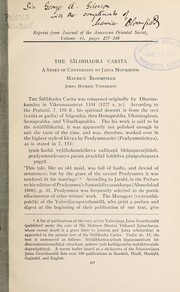 Cover of: The S a libhadra Carita by Maurice Bloomfield