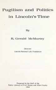 Cover of: Pugilism and politics in Lincoln's time