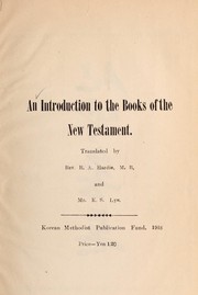 Cover of: An introduction to the books of the New Testament by R. A. Hardie, R. A. Hardie