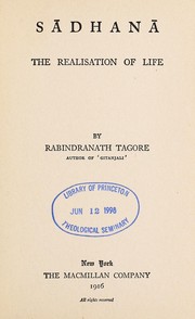 Cover of: Sa dhana by Rabindranath Tagore