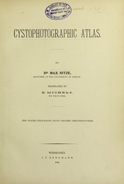 Cover of: Cystophotographic atlas by Max Nitze