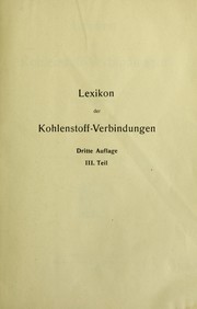 Cover of: Lexikon der Kohlenstoff-Verbindungen