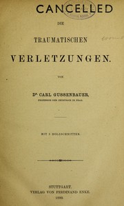 Cover of: Die traumatischen Verletzungen