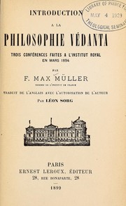 Cover of: Introduction a   la philosophie ve danta: trois confe rences faites a   l'Institut royal en mars 1894