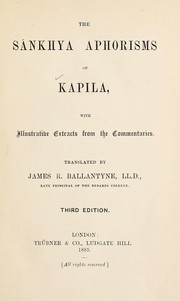 Cover of: The Sánkhya Aphorisms of Kapila: With Illustrative Extracts from the Commentaries