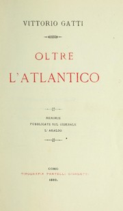 Cover of: Oltre l'Atlantico