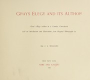 Cover of: Gray's Elegy and its author