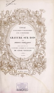 Cover of: Essai typographique et bibliographique sur l'histoire de la gravure sur bois