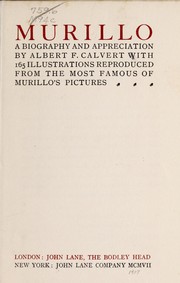 Cover of: Murillo: a biography and appreciation