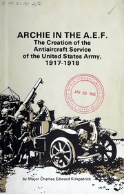 Cover of: Archie in the A.E.F. by Charles Edward Kirkpatrick