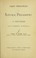 Cover of: First principles of natural philosophy