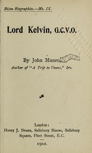 Cover of: Lord Kelvin