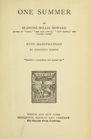 Cover of: One summer