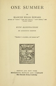 Cover of: One summer by Blanche Willis Howard