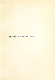 Cover of: Indian architecture