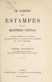 Cover of: Cabinet des estampes de la Bibliothèque Nationale by Bibliothèque nationale (France). Cabinet des estampes