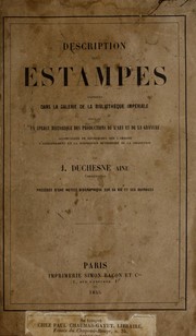 Cover of: Description des estampes exposées dans la galerie de la Bibliothèque impériale by Bibliothèque nationale (France). Cabinet des estampes