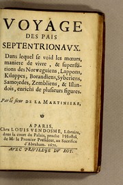 Cover of: Voyage des pais septentrionaux by Pierre Martin de La Martinière