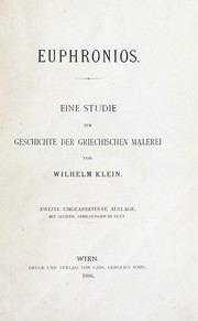 Cover of: Euphronios. by Klein, Wilhelm