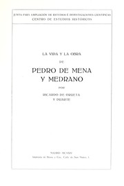 Cover of: La vida y la obra de Pedro de Mena y Medrano