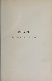 Cover of: Chapu, sa vie et son œuvre