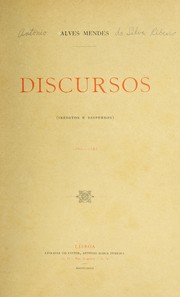 Cover of: Discursos (ineditos e dispersos) 1886-1888.