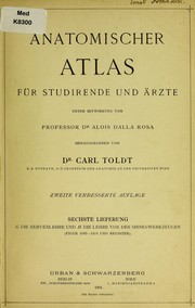 Cover of: Anatomischer Atlas: f©ơr Studirende und ©rzte