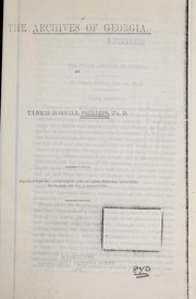 Cover of: The archives of Georgia