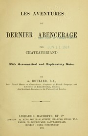 Cover of: Les aventures du dernier abencerage