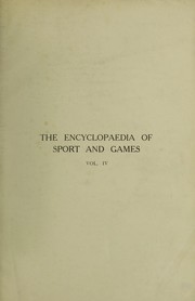 Cover of: The encyclopaedia of sport and games