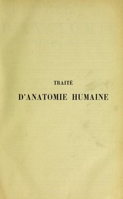 Cover of: Trait©♭ d'anatomie humaine