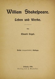 Cover of: William Shakespeare: Leben und Werke