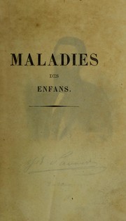 Disertation sur les maladies des enfans by J. B. Saunier