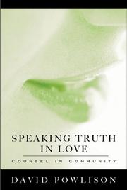 Cover of: Speaking Truth In Love (VantagePoint Books)