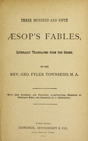 Cover of: Three hundred and fifty Æsop's fables