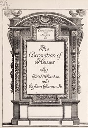 Cover of: The decoration of houses | Edith Wharton