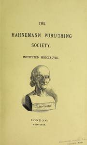 Cover of: Materia medica pura by Samuel Hahnemann