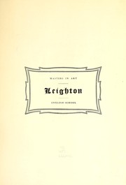 Cover of: Leighton by 