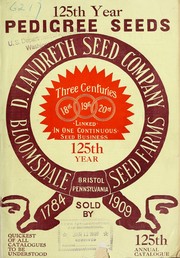 Cover of: Pedigree seeds by D. Landreth Seed Company