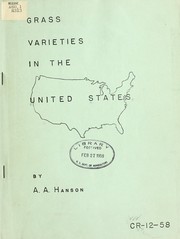 Cover of: Grass varieties in the United States