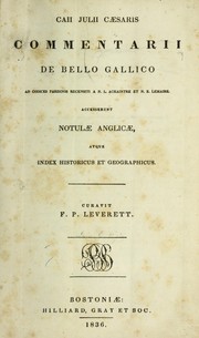 Cover of: Caii Julii Caesaris commentarii De bello Gallico ...