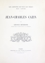 Cover of: Jean-Charles Cazin