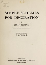 Cover of: Simple schemes for decoration