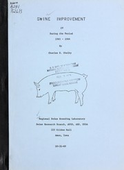 Cover of: Swine improvement IV: during the period 1965-1966