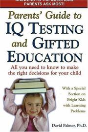 Cover of: Parent's Guide to IQ Testing and Gifted Education