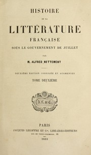 Cover of: Histoire de la litte rature franc ʹaise sous le gouvernement de Juillet