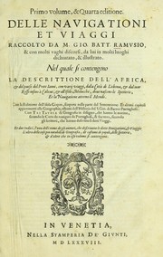 Cover of: Primo volume, & quarta editione delle navigationi et viaggi