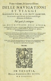 Cover of: Primo volume, & quarta editione delle navigationi et viaggi by Giovanni Battista Ramusio, Giovanni Battista Ramusio